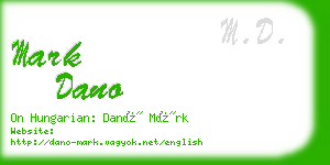 mark dano business card